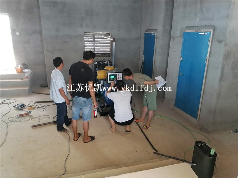 2020年7月25日，120KW濰柴雷納交付廣西某安置房備用電源使用