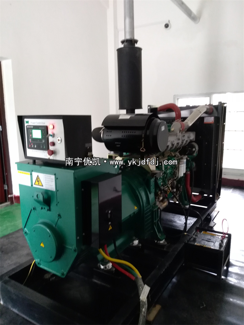 2022年6月28日，200KW玉柴發(fā)電機(jī)組崇左項目安裝調(diào)試完畢